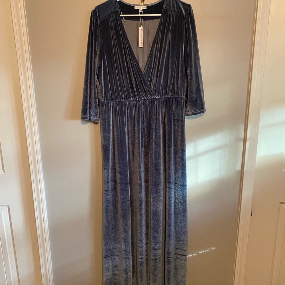 Baltic born maxi bridesmaid dress new with tags blue